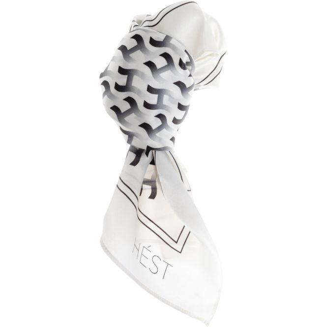 Hovedbilde FRØYA SILK SCARF LARGE, HVIT