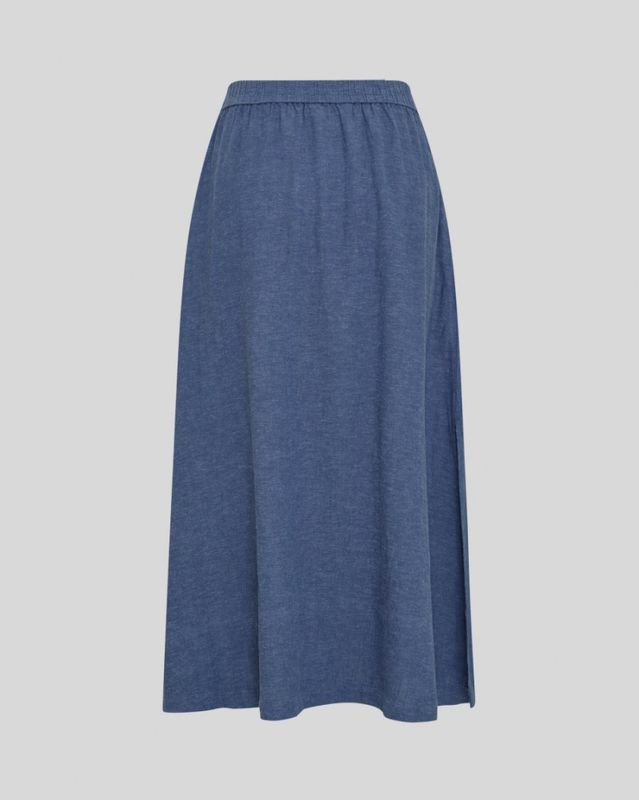 Pennie Ginia HW Skirt V Indigo Melange