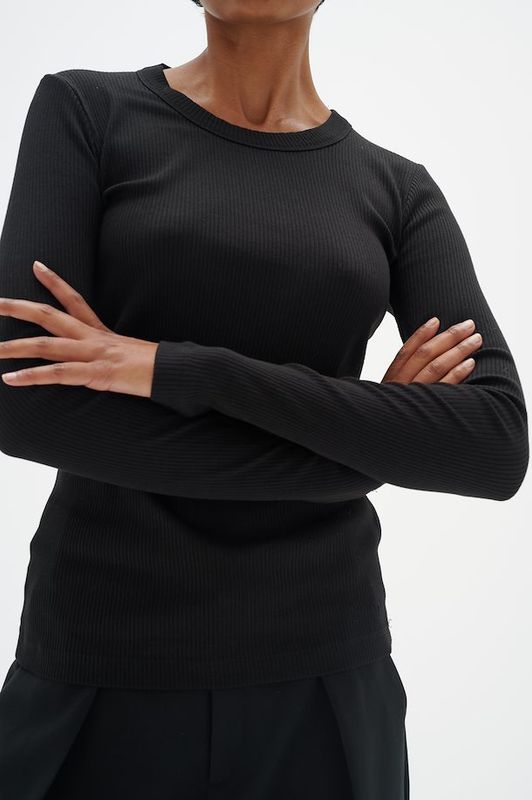DagnaIW T-Shirt LS Sort
