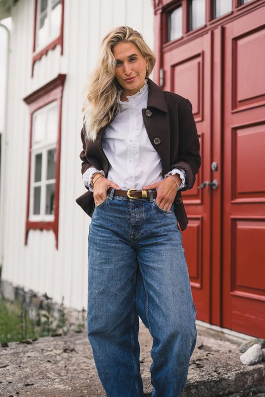 Aslaug Jacket Black Coffee Melange