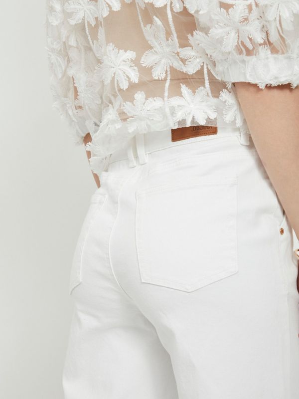 Marina MW Twill Jeans Hvit