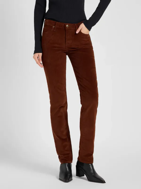 Marion Straight Brun Jeans