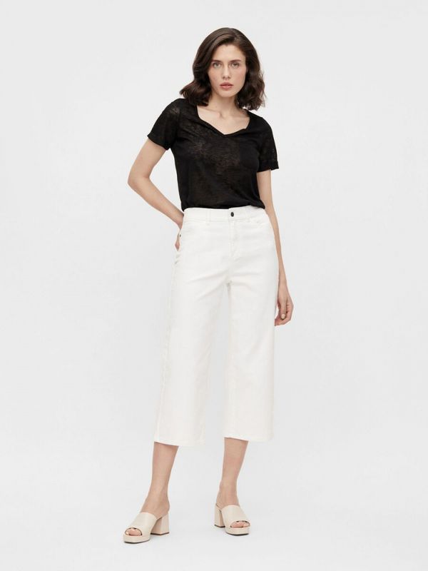 Marina Cropped Jeans Hvit
