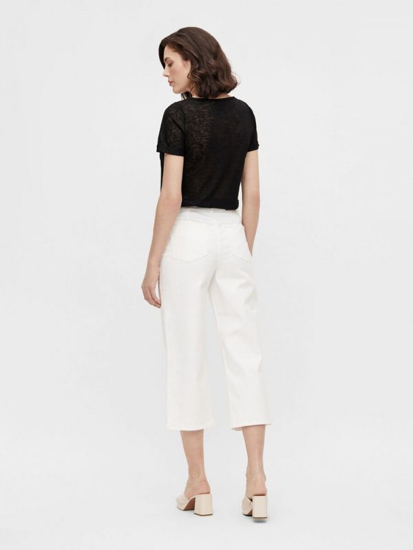 Marina Cropped Jeans Hvit