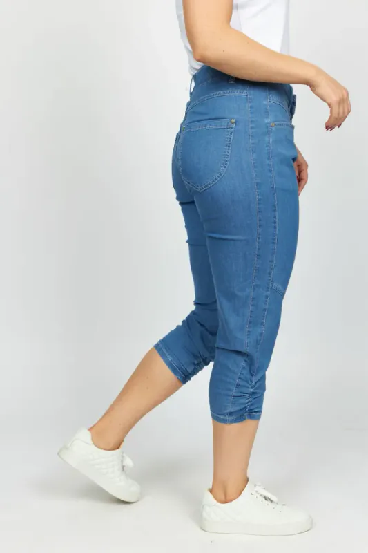Tess Pirat Bukse Denim