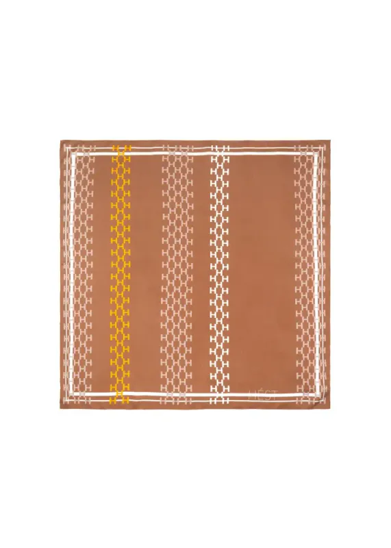 Isadora Silk Scarf Small Mocha Mousse