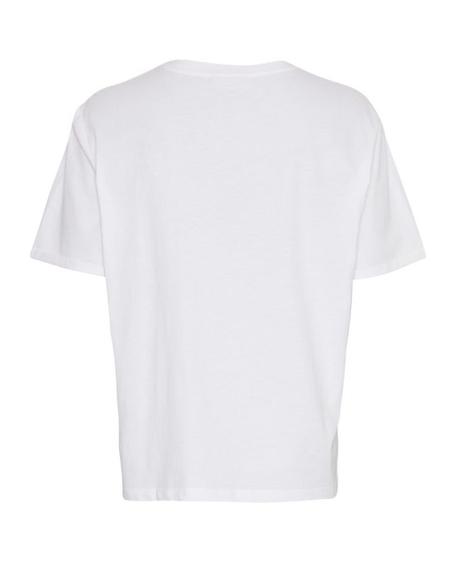 MSCHTerina Organic Small Logo Tee White