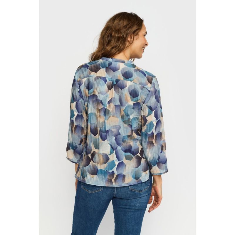 Vamoa Bluse Blue Cell