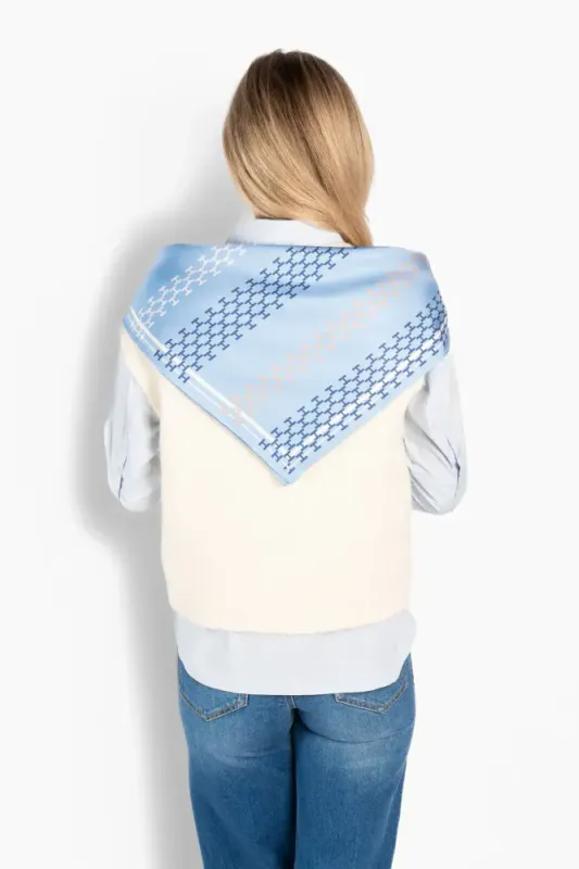 Isadora Silk Scarf Small Skyway