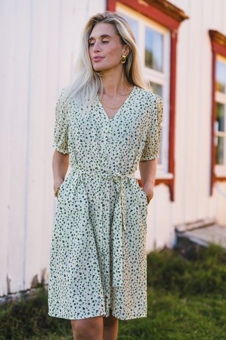 Hovedbilde Astrid 2/4 V Shirt Dress Eng Ivy Flower