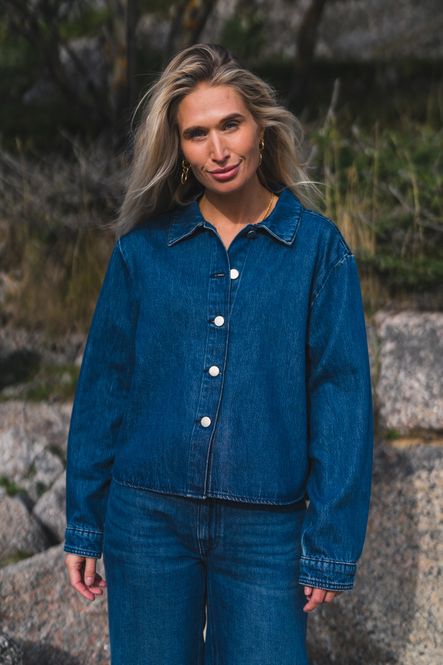Hovedbilde RAUSCecilie Shirt MID BLUE WASH
